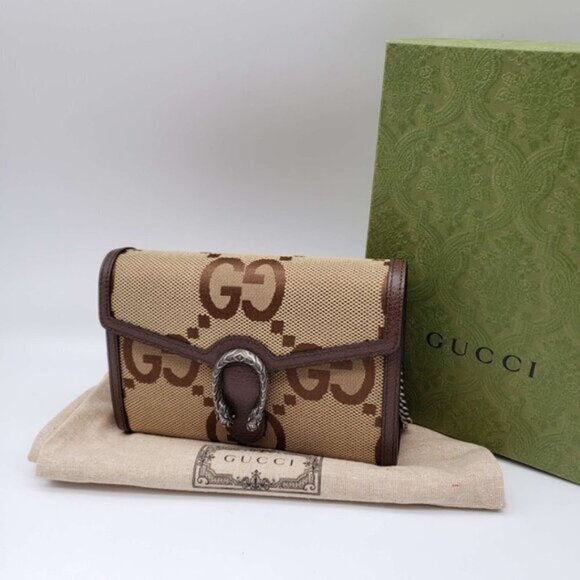 Gucci Dionysus Jumbo GG Wallet on Chain Crossbody Bag - Picture 1 of 15